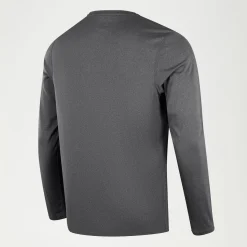 Maillot de bain graphique à manches longues Homme gris