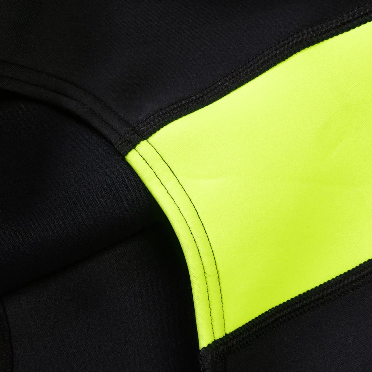 Maillot de bain thermique sans manches pour femmes Noir/Jaune