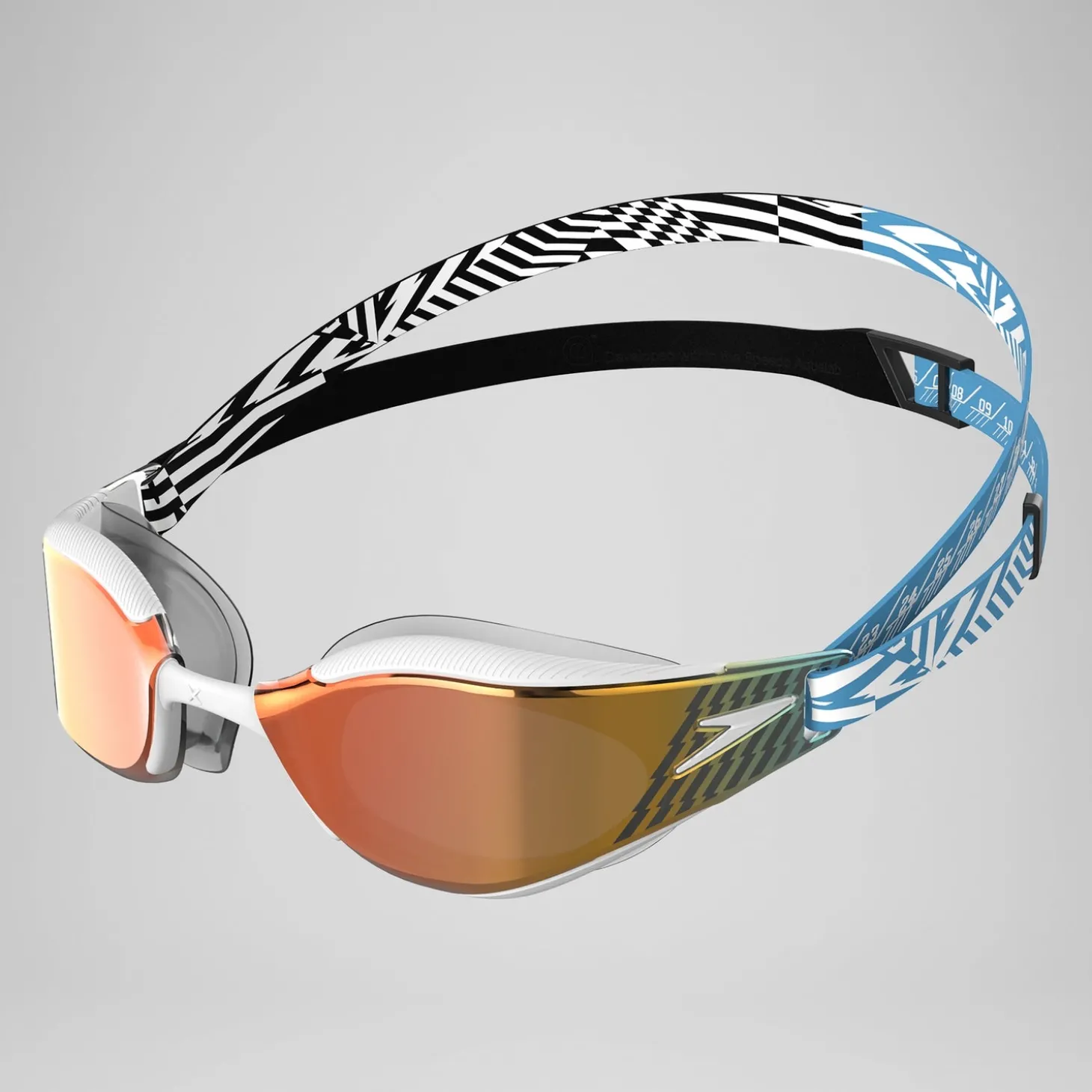 Miroir Fastskin Hyper Elite lunettes Bleu picton/Noir/Blanc