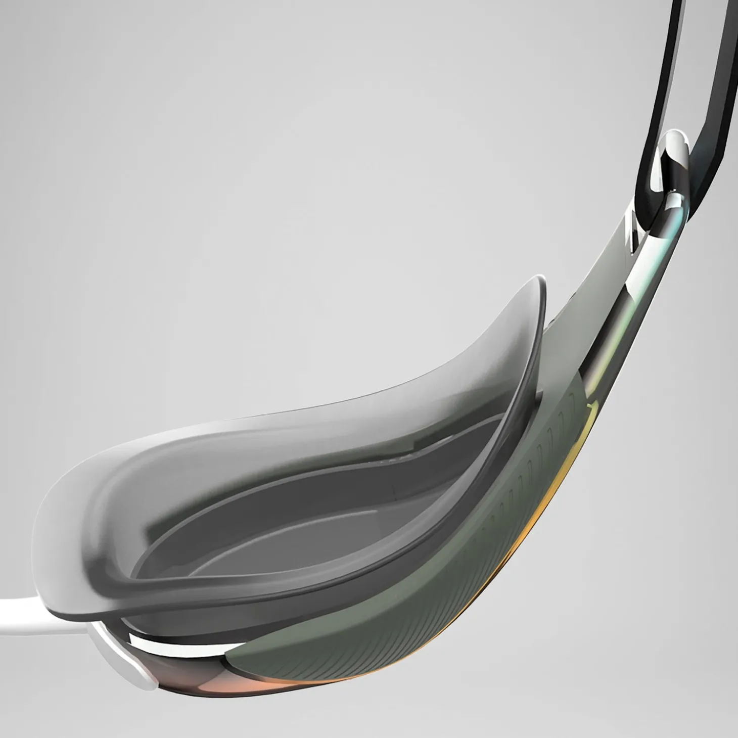 Miroir Fastskin Hyper Elite lunettes Vert campagne/Noir/Nectarine/Blanc