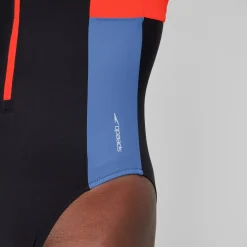 1 pièce color-block zippé pour Femmes Dragon Fire