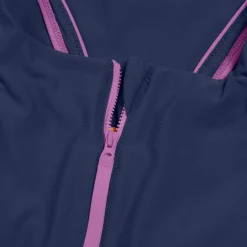 1 pièce color-block zippé pour Femmes Bleu céruléen