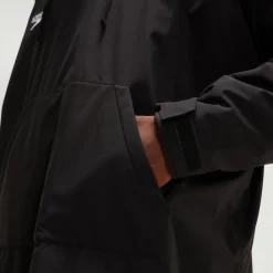 Poncho à manches longues pour adulte noir/rouge