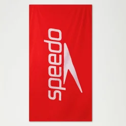 Serviette de bain Speedo Logo rouge/blanc