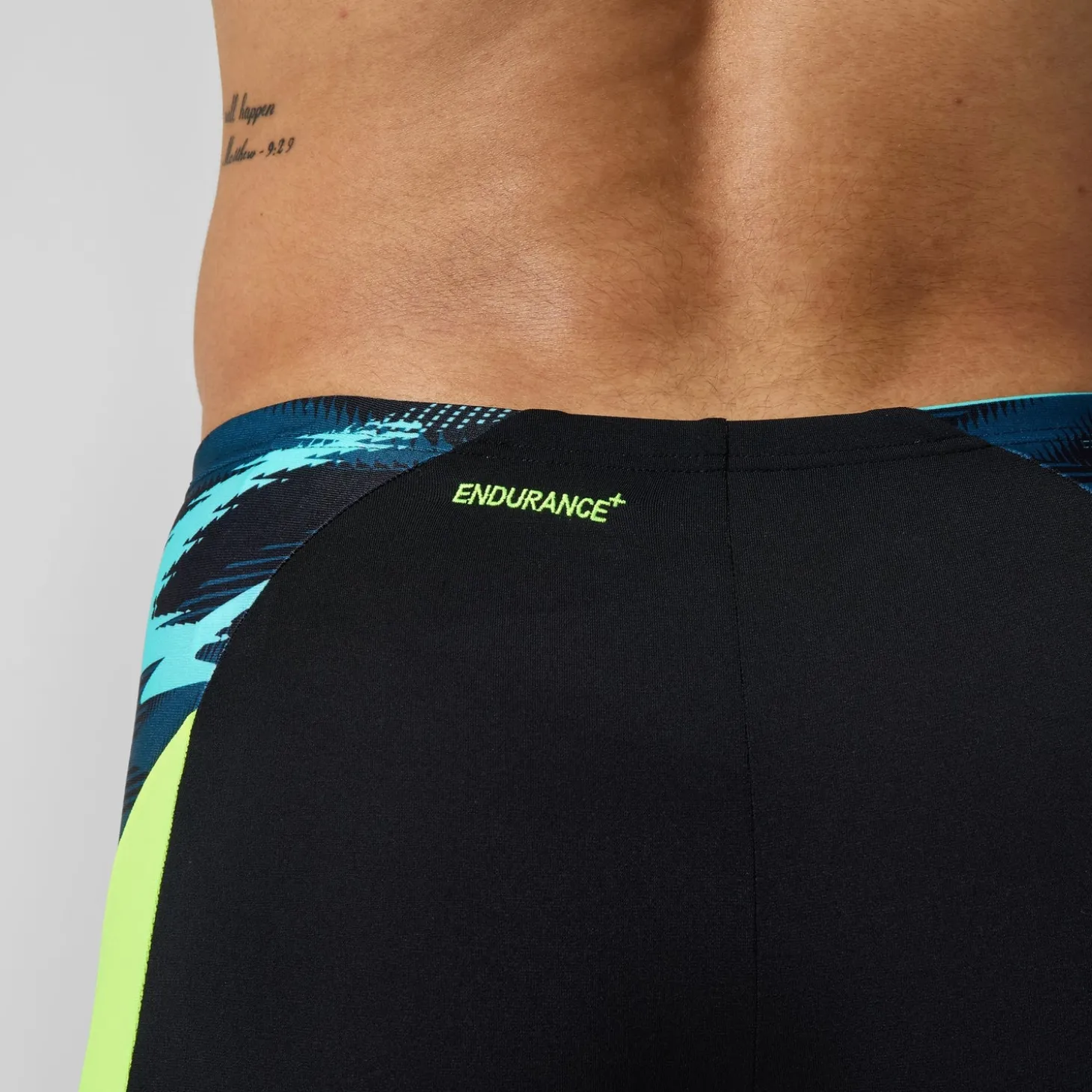 Short de bain Aquashort homme END+ MAX Splice noir/jaune