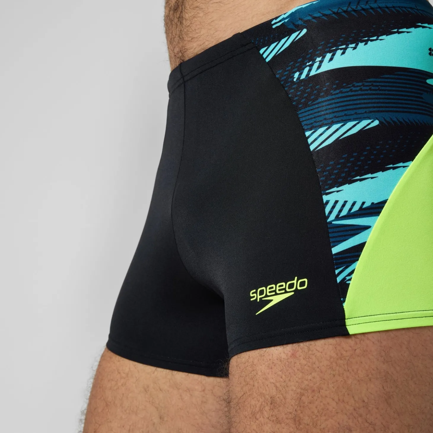 Short de bain Aquashort homme END+ MAX Splice noir/jaune