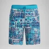 Short de bain Bondi imprimé 50 cm, hommes, bleu