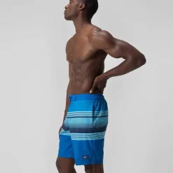 Short de bain Bondi imprimé 50 cm, hommes, bleu