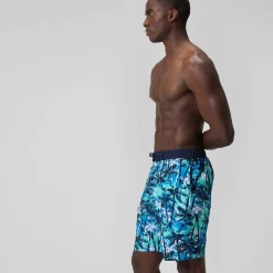 Short de bain Bondi imprimé 50 cm, hommes, bleu