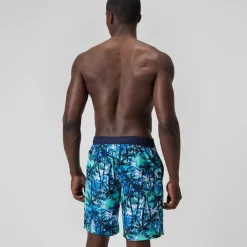 Short de bain Bondi imprimé 50 cm, hommes, bleu