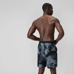 Short de bain Bondi imprimé 50 cm, hommes, noir