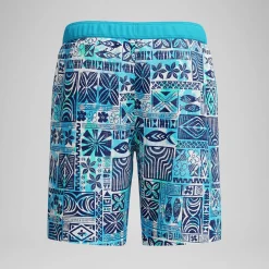 Short de bain Bondi imprimé 50 cm, hommes, bleu