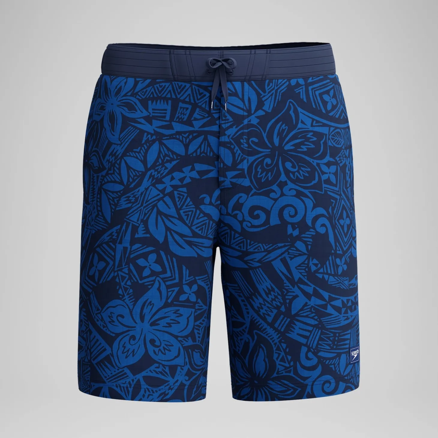 Short de bain Bondi imprimé 50 cm, hommes, bleu marine