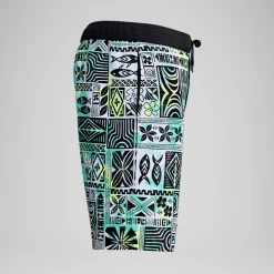 Short de bain Bondi imprimé 50 cm, hommes, noir/blanc
