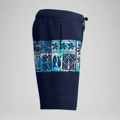 Short de bain Bondi imprimé 50 cm, hommes, bleu marine/bleu
