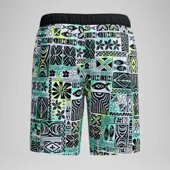 Short de bain Bondi imprimé 50 cm, hommes, noir/blanc