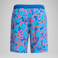 Short de bain Bondi imprimé 50 cm, hommes, bleu/rose