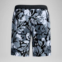 Short de bain Bondi imprimé 50 cm, hommes, gris/blanc