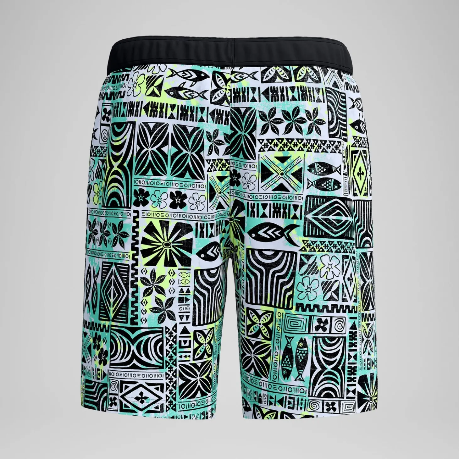 Short de bain Bondi imprimé 50 cm, hommes, noir/blanc
