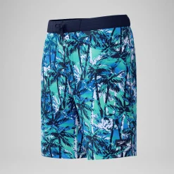 Short de bain Bondi imprimé 50 cm, hommes, bleu
