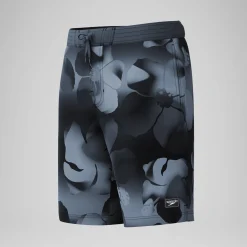 Short de bain Bondi imprimé 50 cm, hommes, noir