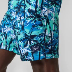 Short de bain Bondi imprimé 50 cm, hommes, bleu