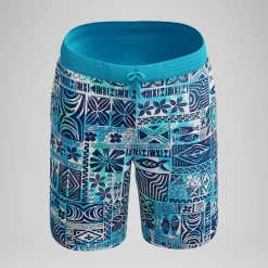 Short de bain Bondi imprimé 50 cm, hommes, bleu