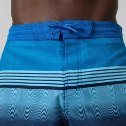 Short de bain Bondi imprimé 50 cm, hommes, bleu