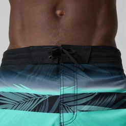Short de bain Bondi imprimé 50 cm, hommes, noir