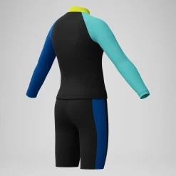 Short de bain Garçon 33 cm imprimé bleu
