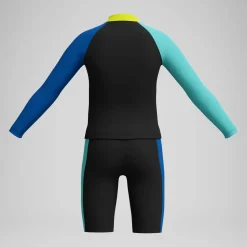 Short de bain Garçon 33 cm imprimé bleu
