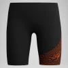 Short de bain Garçon 38 cm Medley Logo noir/jaune