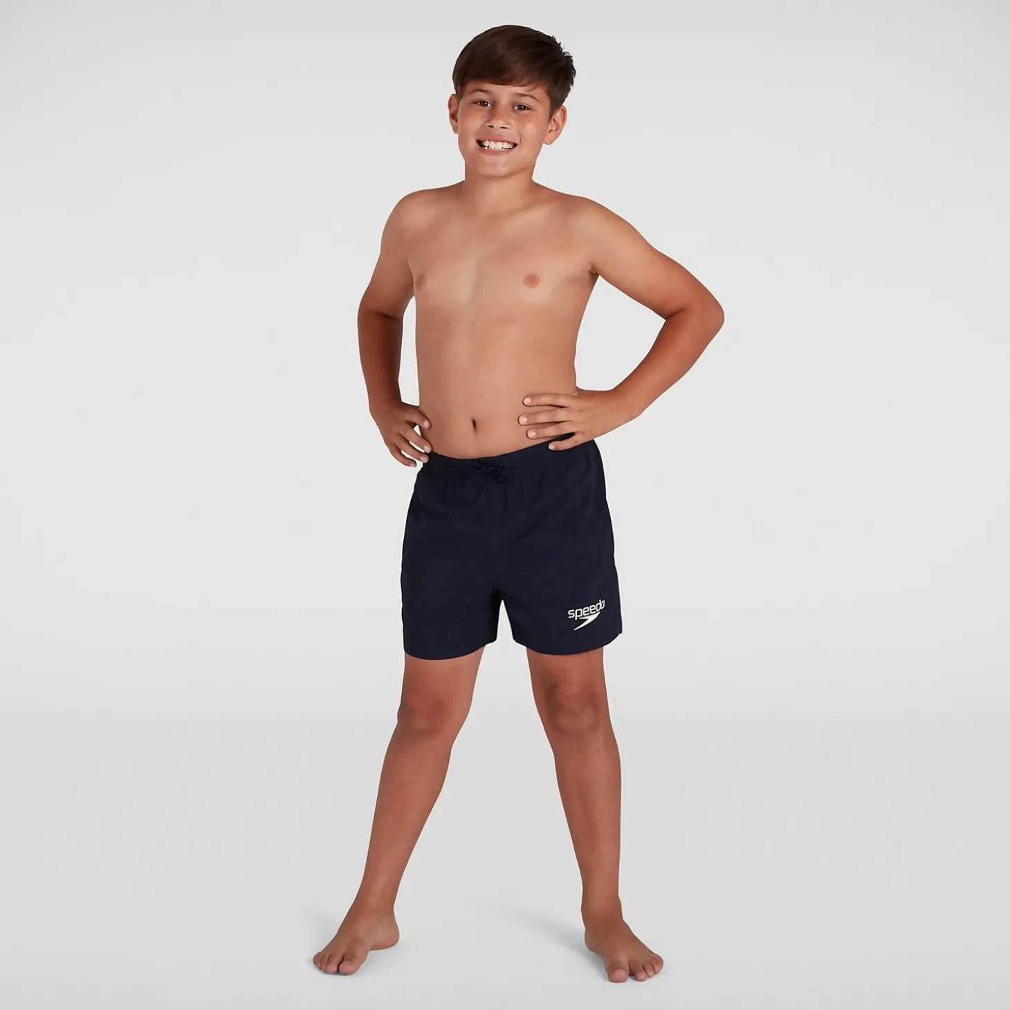 Short de bain Garçon Essential 33 cm bleu marin