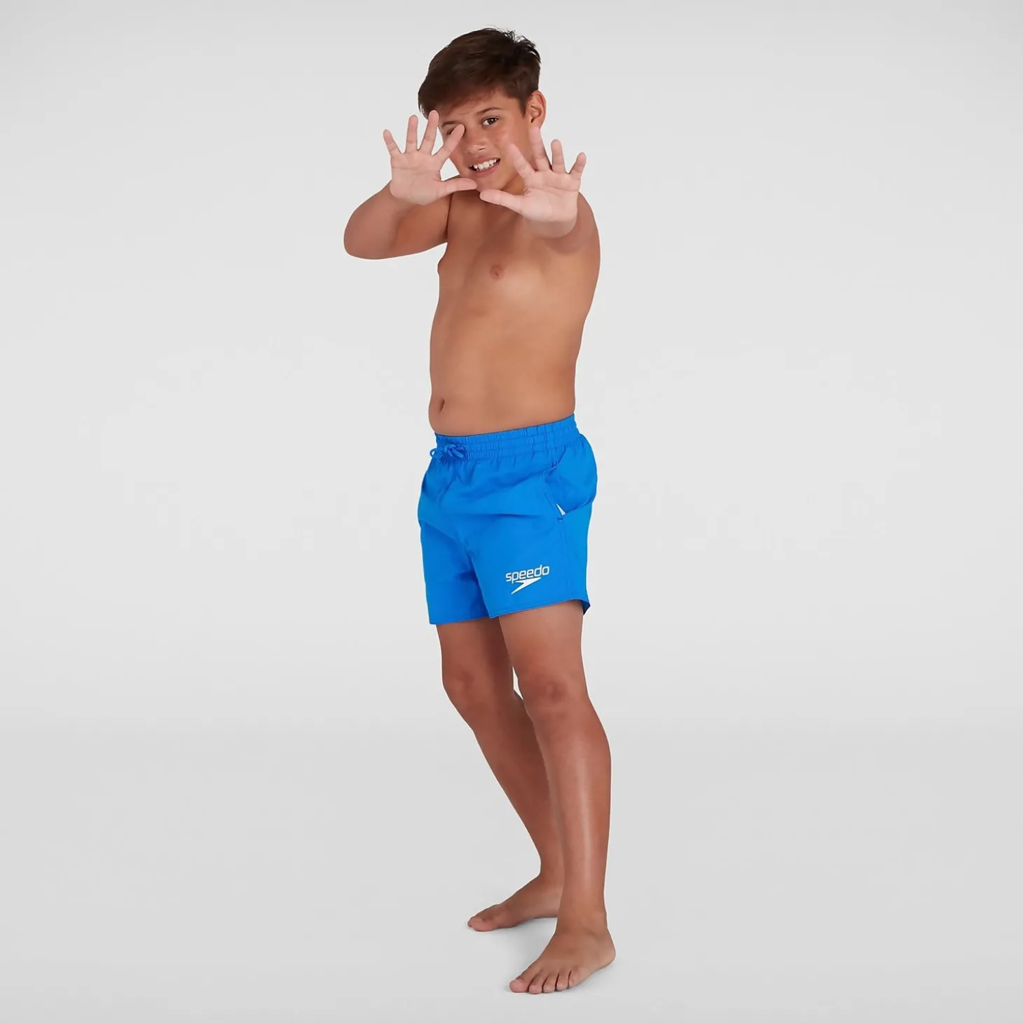 Short de bain Garçon Essential 33 cm bleu