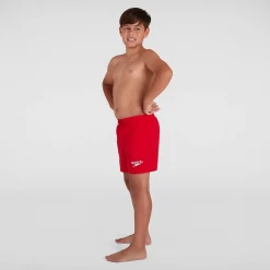 Short de bain Garçon Essential 33 cm rouge