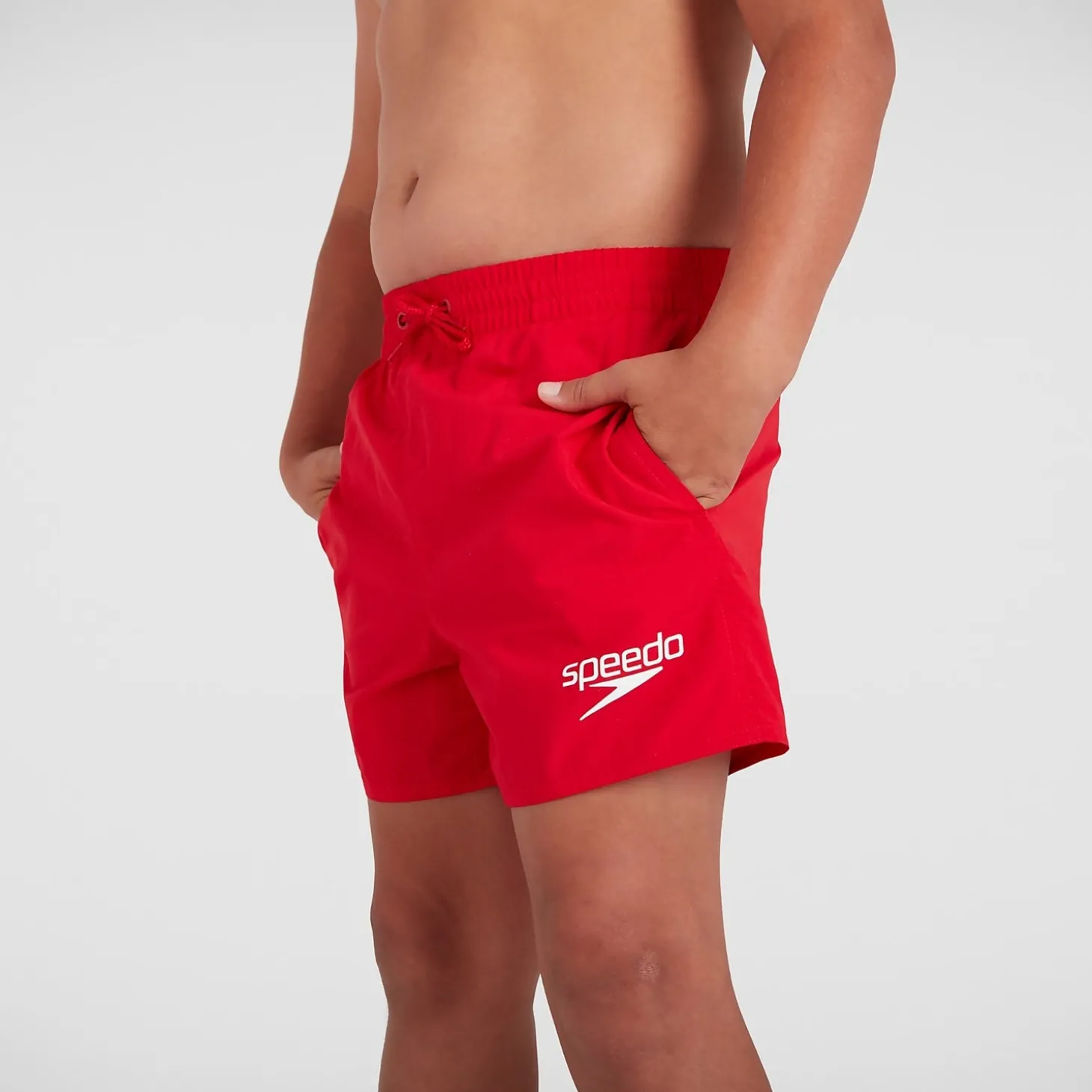 Short de bain Garçon Essential 33 cm rouge