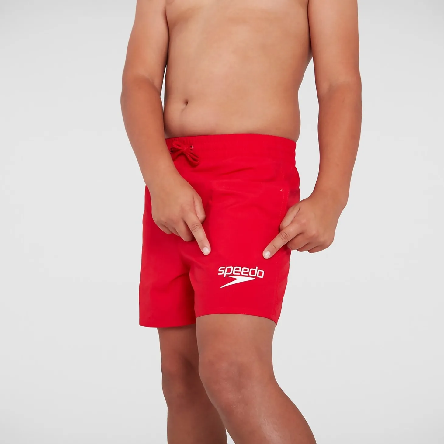Short de bain Garçon Essential 33 cm rouge