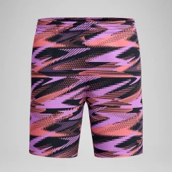 Short de bain homme à empiècement XPRESS LITE 16 pouces noir/rose