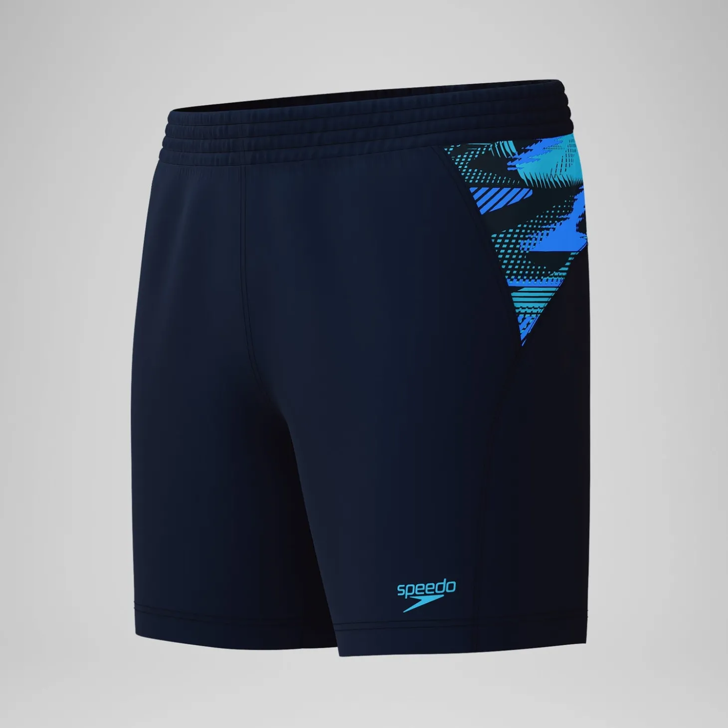Short de bain homme à empiècement XPRESS LITE 16 pouces bleu