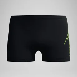 Short de bain homme à imprimé intégral XPRESS LITE 18 pouces noir/jaune