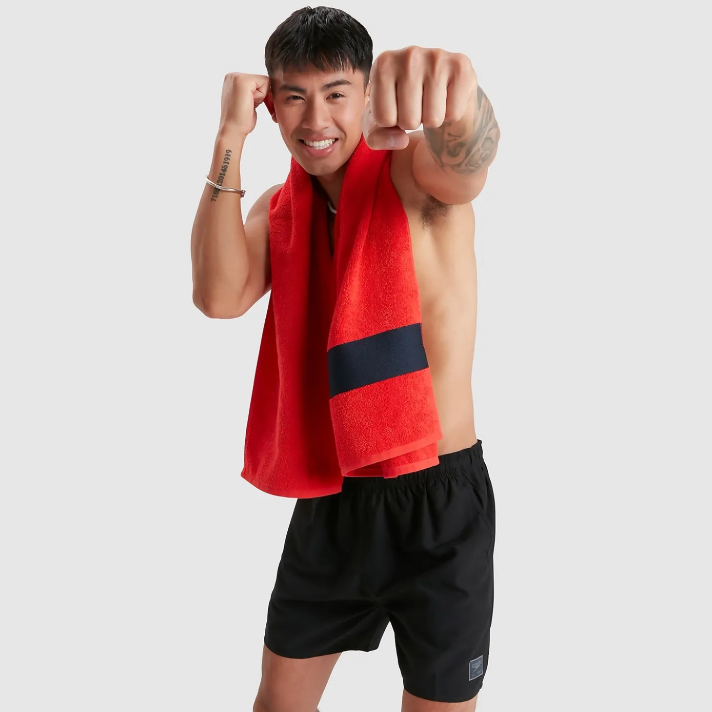 Short de bain Homme 40 cm Prime Leisure noir