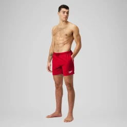 Short de bain Homme Essential 40 cm rouge