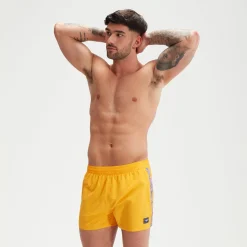Short de bain homme Retro 13 pouces Jaune