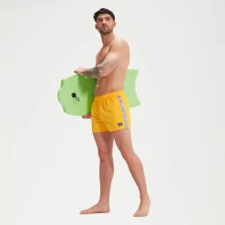 Short de bain homme Retro 13 pouces Jaune