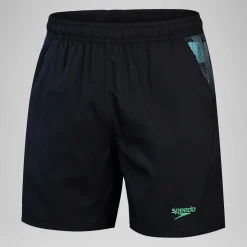 Short de bain Hommes à empiècement XPRESS LITE 16 pouces pour Hommes Noir/Gris USA/Bleu marine