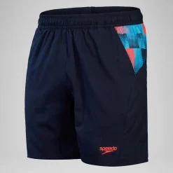 Short de bain Hommes à empiècement XPRESS LITE 16 pouces pour Hommes Bleu Marine/Bleu