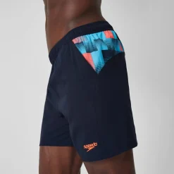 Short de bain Hommes à empiècement XPRESS LITE 16 pouces pour Hommes Bleu Marine/Bleu