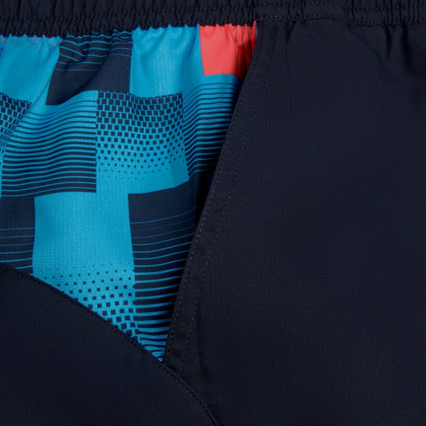 Short de bain Hommes à empiècement XPRESS LITE 16 pouces pour Hommes Bleu Marine/Bleu