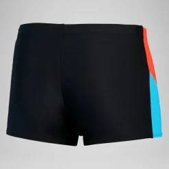 Short de bain Hommes Dive pour Hommes Noir/Rouge sirène/Bleu picton