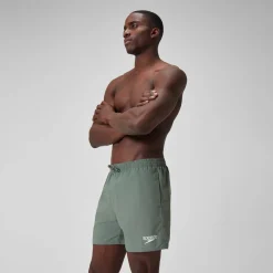 Short de bain Hommes Essential 16 pouces pour Hommes Vert campagne